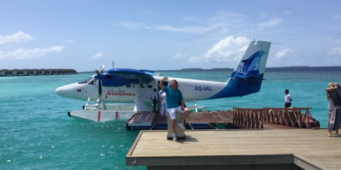 Anreise mit dem Wasserflugzeug - einmalig